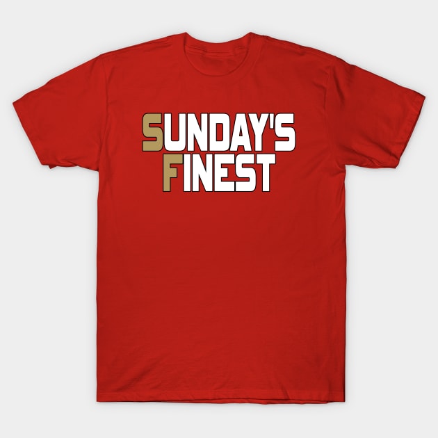 San Francisco Pro Football - Classic Sundays T-Shirt by FFFM